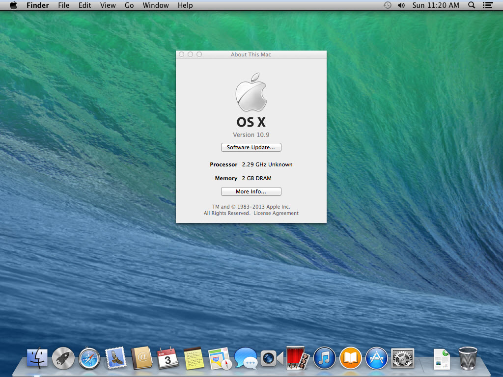 mac os x 10.9 image for vmware